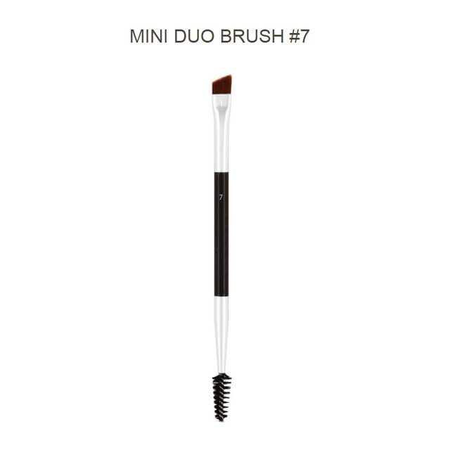 Professional Dual Sided Duo Brow Brush 12# 15# 7# 20# Eyebrow Enhancer Angled Eyebrow Brush + Comb Beauty Makeup Tool 1PCS