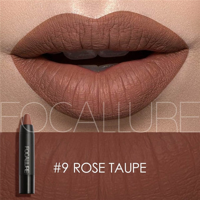 FOCALLURE 19 Colors Matte Lipsticks Waterproof Matte Lipstick Lip Sticks Cosmetic Easy to Wear Lipstick Matte Batom Makeup lips