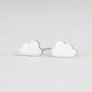Silver Stainless Steel Animal Heart Leaf Cat Flower Star Stud Earrings for Women Girls Minimalist Jewelry Accessories Gifts