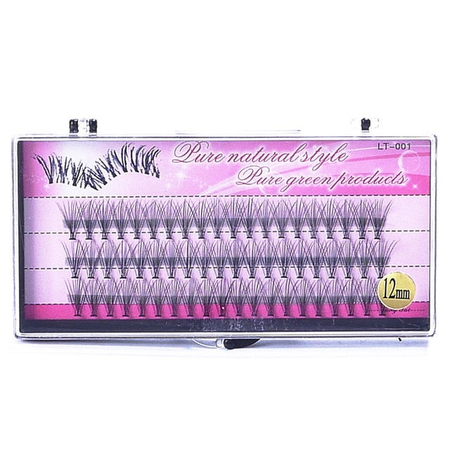 Fashion 60pcs Professional Makeup Individual Cluster Eye Lashes Grafting Fake False Eyelashes Free Shipping