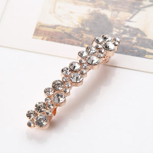 Hot Sale 5 Colors Korean Crystal Pearl Elegant Women Barrettes Hair Clip Hairgrips Hair Accessories