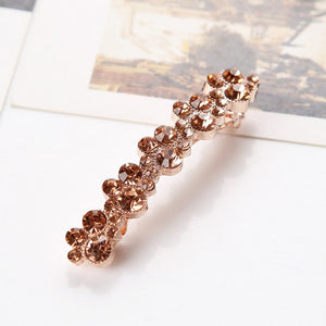Hot Sale 5 Colors Korean Crystal Pearl Elegant Women Barrettes Hair Clip Hairgrips Hair Accessories