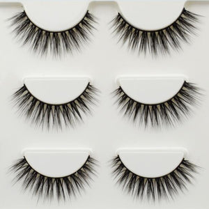 3 pairs Lashes 3D False Eyelashes Crisscross Thick Natural Fake Eye Lashes Professional Makeup Long False Eye Lashes 11 styles