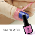 Peel Off Liquid Nail Art White Pink Tape Latex Tape Finger Skin Protected Glue Base Coat Care Nail Art Palisade Cuticle Cream