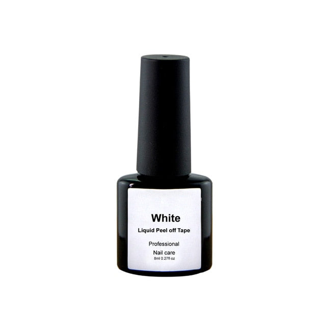 Peel Off Liquid Nail Art White Pink Tape Latex Tape Finger Skin Protected Glue Base Coat Care Nail Art Palisade Cuticle Cream