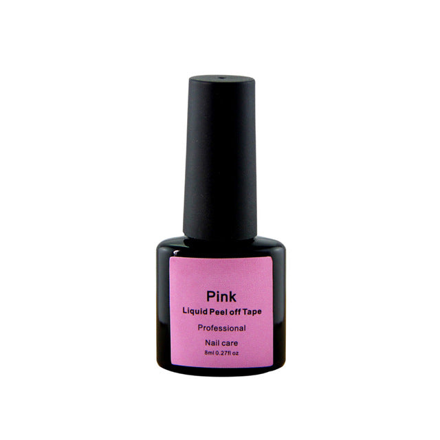 Peel Off Liquid Nail Art White Pink Tape Latex Tape Finger Skin Protected Glue Base Coat Care Nail Art Palisade Cuticle Cream