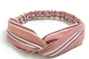 TWDVS 1PC Women Hair Accessories Fashion Headband Fabric Cross Knotted Bow Chiffon Floral Hair Band Korea Headdress ladies Hoop