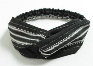 TWDVS 1PC Women Hair Accessories Fashion Headband Fabric Cross Knotted Bow Chiffon Floral Hair Band Korea Headdress ladies Hoop