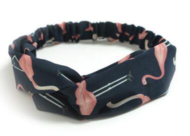 TWDVS 1PC Women Hair Accessories Fashion Headband Fabric Cross Knotted Bow Chiffon Floral Hair Band Korea Headdress ladies Hoop