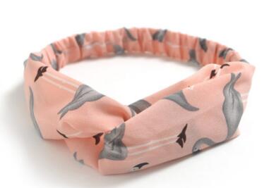 TWDVS 1PC Women Hair Accessories Fashion Headband Fabric Cross Knotted Bow Chiffon Floral Hair Band Korea Headdress ladies Hoop