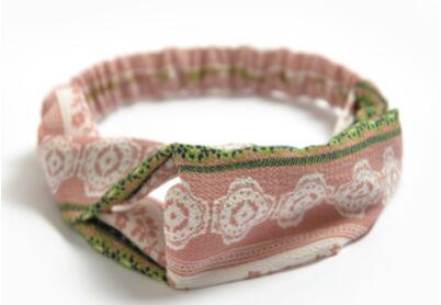 TWDVS 1PC Women Hair Accessories Fashion Headband Fabric Cross Knotted Bow Chiffon Floral Hair Band Korea Headdress ladies Hoop