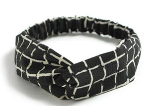 TWDVS 1PC Women Hair Accessories Fashion Headband Fabric Cross Knotted Bow Chiffon Floral Hair Band Korea Headdress ladies Hoop