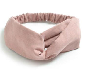 TWDVS 1PC Women Hair Accessories Fashion Headband Fabric Cross Knotted Bow Chiffon Floral Hair Band Korea Headdress ladies Hoop