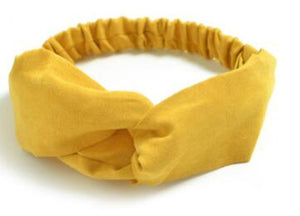 TWDVS 1PC Women Hair Accessories Fashion Headband Fabric Cross Knotted Bow Chiffon Floral Hair Band Korea Headdress ladies Hoop