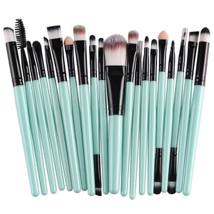 20pcs Eye Makeup Brushes Set Eyeshadow Eyebrow Eyelashes Eyeliner Lip Brush Sponge Smudge Brush Cosmetic Tool Pincel Maquiagem