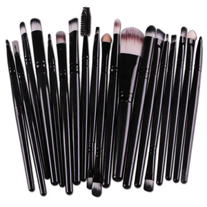 20pcs Eye Makeup Brushes Set Eyeshadow Eyebrow Eyelashes Eyeliner Lip Brush Sponge Smudge Brush Cosmetic Tool Pincel Maquiagem