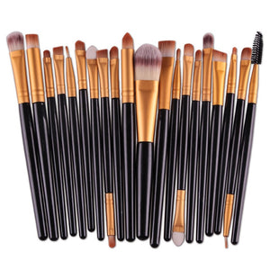 20pcs Eye Makeup Brushes Set Eyeshadow Eyebrow Eyelashes Eyeliner Lip Brush Sponge Smudge Brush Cosmetic Tool Pincel Maquiagem