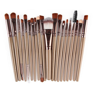 20pcs Eye Makeup Brushes Set Eyeshadow Eyebrow Eyelashes Eyeliner Lip Brush Sponge Smudge Brush Cosmetic Tool Pincel Maquiagem