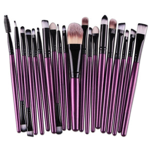 20pcs Eye Makeup Brushes Set Eyeshadow Eyebrow Eyelashes Eyeliner Lip Brush Sponge Smudge Brush Cosmetic Tool Pincel Maquiagem