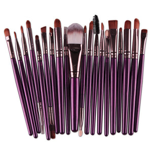20pcs Eye Makeup Brushes Set Eyeshadow Eyebrow Eyelashes Eyeliner Lip Brush Sponge Smudge Brush Cosmetic Tool Pincel Maquiagem