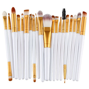 20pcs Eye Makeup Brushes Set Eyeshadow Eyebrow Eyelashes Eyeliner Lip Brush Sponge Smudge Brush Cosmetic Tool Pincel Maquiagem