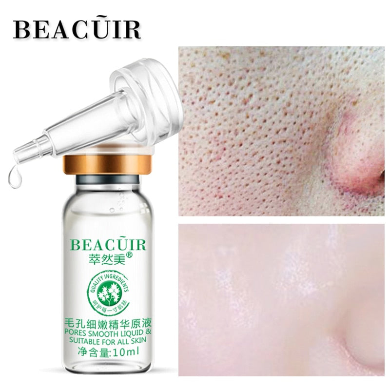 BEACUIR Shrink Pores Hyaluronic Acid liquid Moisturizing Face Serum Whitening Plant Skin Care Anti Aging Anti Wrinkle Cream 10ml