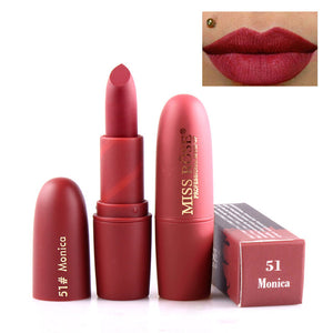 2018 New Lipsticks For Women Sexy Brand Lips Color Cosmetics Waterproof Long Lasting Miss Rose Nude Lipstick Matte Makeup
