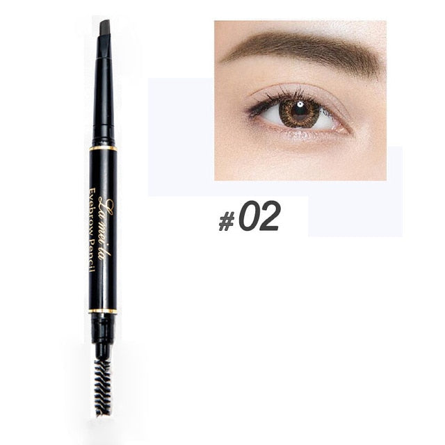 New Brand Eye Brow Tint Cosmetics Natural Long Lasting Paint Tattoo Eyebrow Waterproof Black Brown Eyebrow Pencil Makeup Set