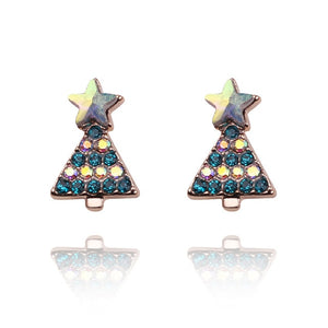 Christmas Jewelry Accessories Earrings Cute Santa Claus Snowman Lovely Tree Bell Romantic Christmas Gifts for Women Girls Kids