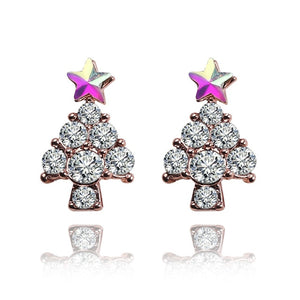 Christmas Jewelry Accessories Earrings Cute Santa Claus Snowman Lovely Tree Bell Romantic Christmas Gifts for Women Girls Kids
