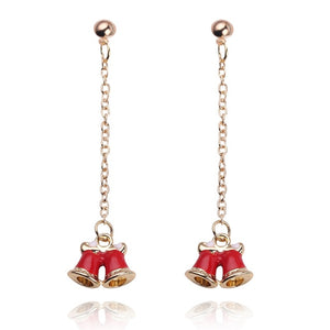 Christmas Jewelry Accessories Earrings Cute Santa Claus Snowman Lovely Tree Bell Romantic Christmas Gifts for Women Girls Kids