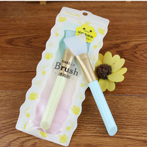 Dropshipping 3 Colors 1 Pcs Facial Mask Stirring Brush Soft Silicone Makeup Brush Women Skin Face Care For Girl Cosmetic Tools