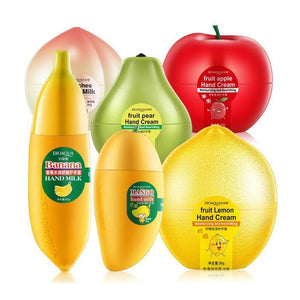 BIOAQUA Fruit Pear Lemon Peach Mango Banana Moisturizing Hydrating Hand Cream for Winter Hand Care Nourishing Skin Care