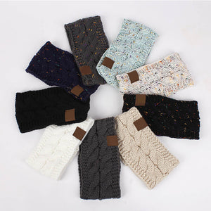 Multi Colorful Knitted Crochet Twist Women Headband Winter Ear Warmer Elastic Hair Band for Women's Wide Hair Accessories