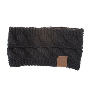 Multi Colorful Knitted Crochet Twist Women Headband Winter Ear Warmer Elastic Hair Band for Women's Wide Hair Accessories