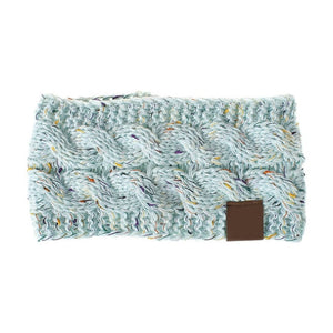 Multi Colorful Knitted Crochet Twist Women Headband Winter Ear Warmer Elastic Hair Band for Women's Wide Hair Accessories