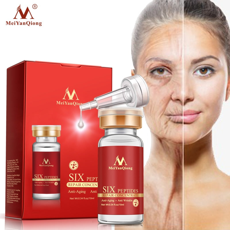 Argireline Six Peptides Repair Concentrate Rejuvenation Emulsion Anti Wrinkle Serum For Face Skin Care Products Anti-aging Acid