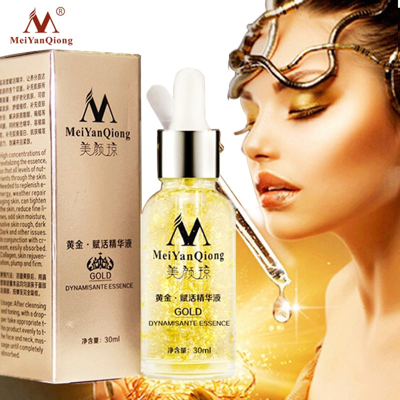 Skin Care 24K Gold Essence Day Cream Anti Wrinkle Face Care Anti Aging Collagen Whitening Moisturizing Hyaluronic Acid Ance