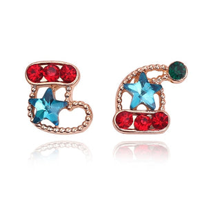Christmas Jewelry Accessories Earrings Cute Santa Claus Snowman Lovely Tree Bell Romantic Christmas Gifts for Women Girls Kids