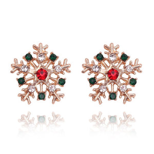 Christmas Jewelry Accessories Earrings Cute Santa Claus Snowman Lovely Tree Bell Romantic Christmas Gifts for Women Girls Kids