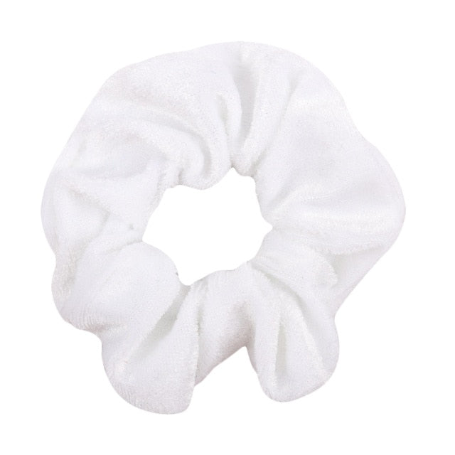1Pc Women Velvet Solid Elastic Hair Bands Ponytail Holder Scrunchies Tie Hair Rubber Band Headband Gum For Hair Hair Accessories