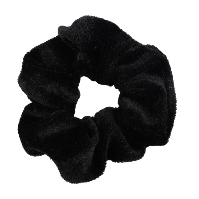 1Pc Women Velvet Solid Elastic Hair Bands Ponytail Holder Scrunchies Tie Hair Rubber Band Headband Gum For Hair Hair Accessories