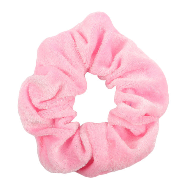 1Pc Women Velvet Solid Elastic Hair Bands Ponytail Holder Scrunchies Tie Hair Rubber Band Headband Gum For Hair Hair Accessories