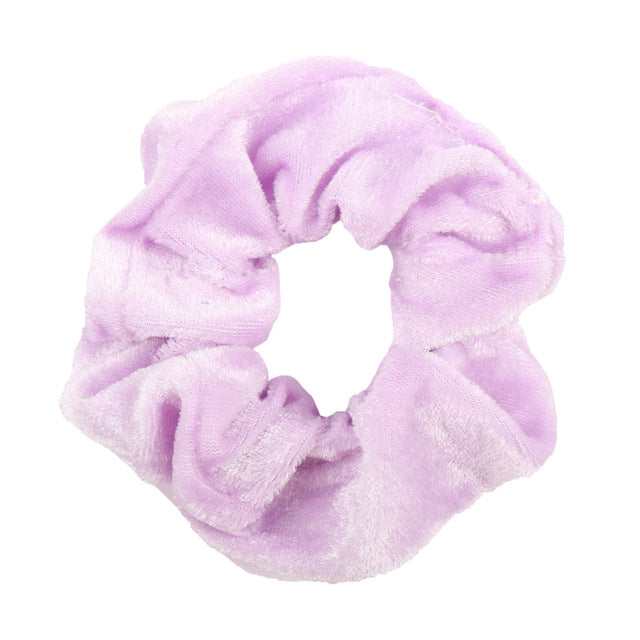 1Pc Women Velvet Solid Elastic Hair Bands Ponytail Holder Scrunchies Tie Hair Rubber Band Headband Gum For Hair Hair Accessories