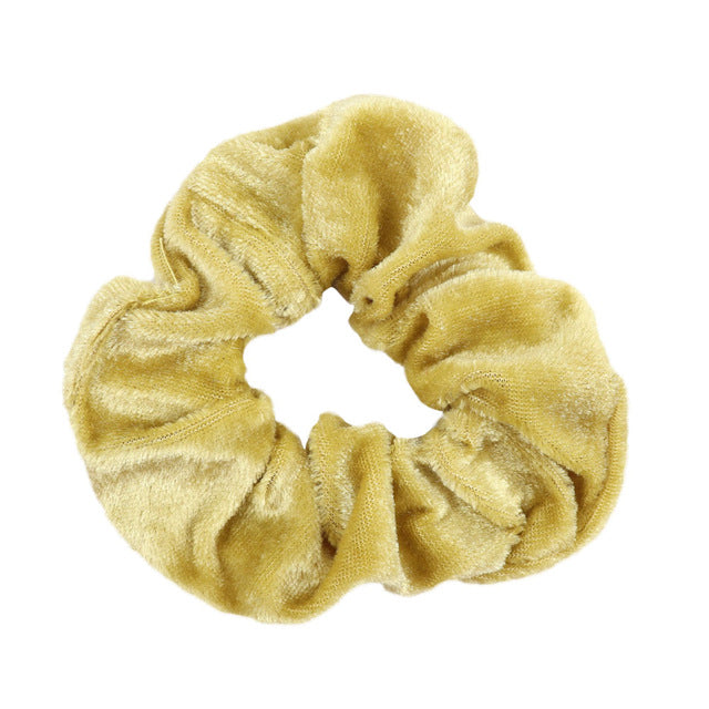 1Pc Women Velvet Solid Elastic Hair Bands Ponytail Holder Scrunchies Tie Hair Rubber Band Headband Gum For Hair Hair Accessories