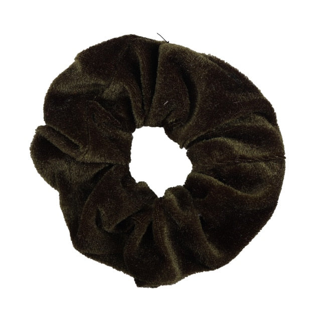 1Pc Women Velvet Solid Elastic Hair Bands Ponytail Holder Scrunchies Tie Hair Rubber Band Headband Gum For Hair Hair Accessories