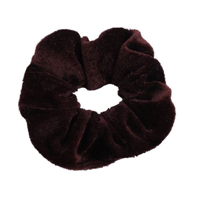 1Pc Women Velvet Solid Elastic Hair Bands Ponytail Holder Scrunchies Tie Hair Rubber Band Headband Gum For Hair Hair Accessories