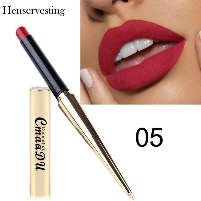 8 colors Matte Lipstick Sexy Nonstick Cup Long Lasting Waterproof Makeup Lipstick Silky Texture Durable Make Up Beauty Cosmetic