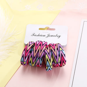 6PCS/Pack New Women Print Cotton Elastic Hair Bands Scrunchie Gum For Hair Rubber Bands Ponytail Holder Fashion Hair Accessories