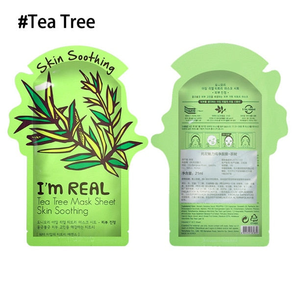 I'm REAL Tony mony Face Mask Moisturizing Facial Mask Oil Control Whitening Shrink Pores Korean Sheet Face Mask Skin Care